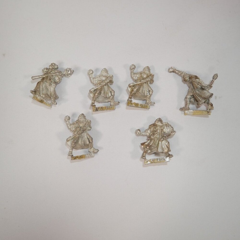 Warmachine Menoth Holy Zealots X 5 + Leader Metal OOP Miniatures (no Bases)